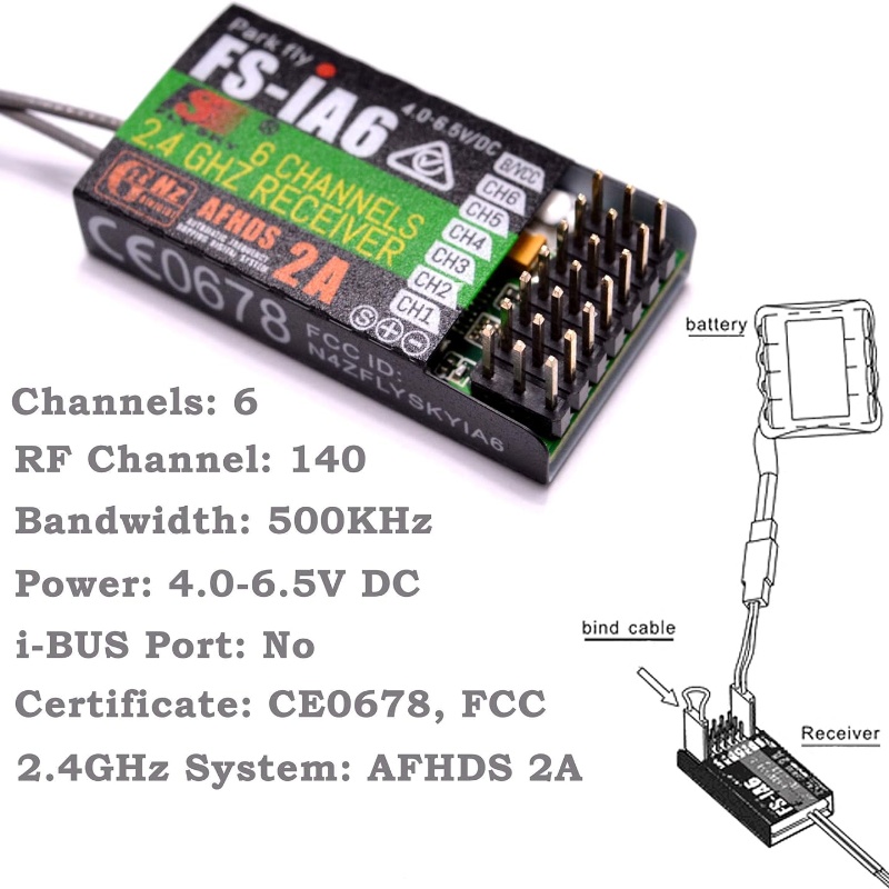 플라이스카이 FS-IA6 수신기 6채널 듀얼 안테나 i - Drone Racing Receiver 리뷰 및 가격