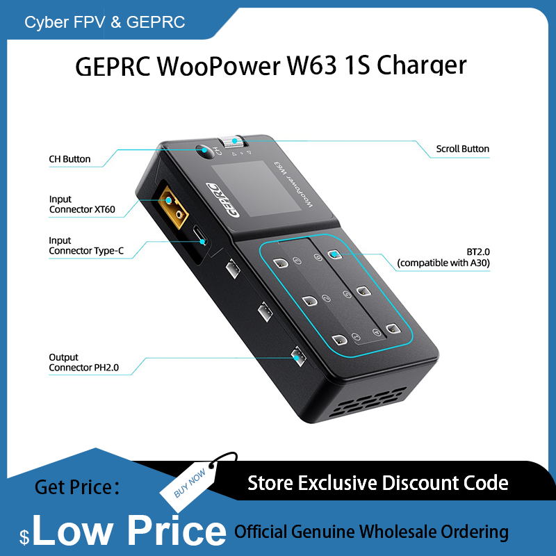 GEPRC WooPower W63 1S 충전기 FPV  - Drone Racing Charger 리뷰 및 가격