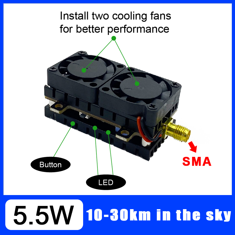 장거리 5.8GHz 5.5W 비디오 송신기 VTX 48 - Drone Racing Vtx 리뷰 및 가격