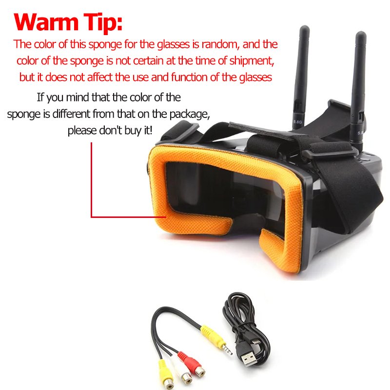 VR009 FPV 비디오 고글 3인치 480*320 L - Drone Racing Goggles 리뷰 및 가격