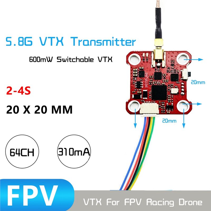 B27B MINI008 VTX 64CH 5.8G 아날로 - Drone Racing Vtx 리뷰 및 가격